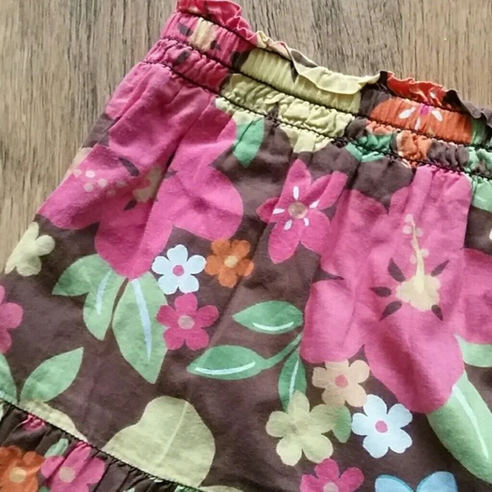Gymboree Girls Aloha Tank Top and Floral Skirt Outfit Size 7-8‎